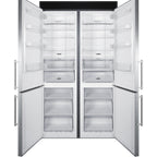 Thumbnail image #2 for Summit Commercial FFBF181ES2KIT48 Reach-In Refrigerator-Freezer, 23.4 cu. ft., Counter-Depth, Bottom Freezer, Stainless Steel Doors