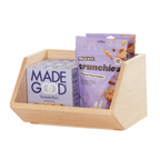 Thumbnail image #1 for Cal-Mil Blonde 23762-9-71 Angled Rectangular Wood Box Top, 12"W x 9"D x 7"H, Natural Finish