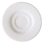 Thumbnail image #1 for G.E.T. Corona, Actualite PA1101900112 Tea/Bouillon Saucer, 6-1/2-inch Round Porcelain, Rolled Edge, Bright White Case of 12