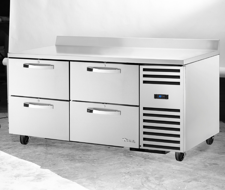 Product image #5 for True Spec Series Two-Section Deep Worktop Refrigerator with 4 Drawers, 67-1/4-Inch Wide