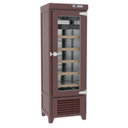 Thumbnail image #1 for Infrico USA IMD-EVV23R1G One-Section Reach-In Refrigerator, 9.35 cu. ft., Glass Door, Pine Wood Exterior, Stainless Steel Interior