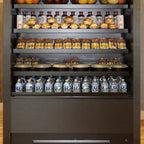 Thumbnail image #1 for RPI Industries Olympus SCAS72R-VI-S Open-Air Refrigerated Merchandiser, 72"W x 32"D x 79-1/2"H, Self-Contained, 4-Tier