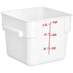 Thumbnail image #1 for Libertyware SFC6-W 6-Quart Square White Food Storage Container, 9.25"W x 8.63"D x 7.25"H Case of 24