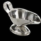 Thumbnail image #4 for American Metalcraft GB300 3 oz Stainless Steel Gravy Boat with Flat Loop Handle, Tapered Spout and Gadroon Base Case of 72