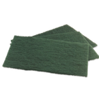 Thumbnail image #1 for Alegacy Foodservice Products 3400 Scouring Pad, 6" x 9-1/2", Green Nylon Webbing, Non-Rusting, Non-Shredding