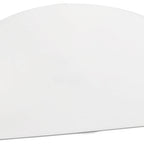 Thumbnail image #1 for JB Prince Thermohauser B632 Flexible Plastic Bowl Scraper, White, 5-1/4" x 3-1/2"