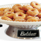 Thumbnail image #1 for Belshaw Donut Robot® ROTOCOOLER Motorized Rotating Donut Collection Tray, White Polyethylene, Stainless Steel Base