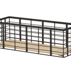 Thumbnail image #1 for Cal-Mil Madison 22608-7-13 Rectangular Reversible Buffet Riser, Black, 12-1/2"W x 7-1/2"D x 7"H