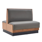 Thumbnail image #1 for ATSMFG ATS AT&S-AD-KR36-P GR5/COM Double Upholstered Restaurant Booth, Plain Back, 48"W x 36"H x 46"D