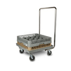 Thumbnail image #1 for Concasse MCRACCAR Stainless Steel Open-Frame Rack Cart Transporter, 21"W x 21"D x 7-1/2"H