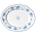 Thumbnail image #1 for Steelite International Folio, Porcelain 62557FP817 Porcelain Oval Platter, 13 x 10.5 x 1 in, Camille Blue 1 Dozen