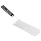 Thumbnail image #1 for AllPoints Foodservice Parts & Supplies 1371004 Flexible Turner, 14-1/4" Overall, 8" x 2-7/8" Stainless Steel Blade, Wood Handle