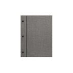 Thumbnail image #1 for Risch CMBFF-MILAN 5.5X8.5 Simulated Woven Vinyl Hardback Menu Board, 5-1/2 x 8-1/2 in, Black Interior Case of 25