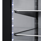 Thumbnail image #2 for Summit Commercial Summit Appliance SDHR2444 Undercounter All-Refrigerator, 24"W, 3.3 cu. ft., 18" Shallow Depth, Stainless Steel Door