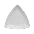 Thumbnail image #1 for Tuxton China Concentrix CWZ-1248 Ceramic Plate, 12-1/2", Triangular, Wide Rim, White Case of 6