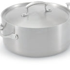 Thumbnail image #2 for Vollrath Miramar® 49411 5-Quart Induction-Ready Round Stainless Steel/Aluminum Casserole Dish with Low Dome Cover