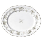 Thumbnail image #1 for Steelite International Folio, Porcelain 62555FP817 Porcelain Oval Platter, 13 x 10.5 x 1 in, Adelina Camille Slate 1 Dozen