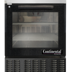 Thumbnail image #1 for Continental Refrigerator UCF24NGD-B Undercounter Freezer, 24"W, 4.1 cu. ft., 1 Section, Hinged Glass Door, Black Exterior