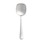 Thumbnail image #2 for CAC China SSLS-8F Stainless Steel Heavy-Weight Serving Spoon, 8-1/2", Flat Edge, Mirror Finish Case of 20 Dozen