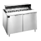 Thumbnail image #1 for Randell Food Preparation 9305-290 48-Inch Two-Section Refrigerated Prep Table, 2 Doors, 12-Pan Salad Top