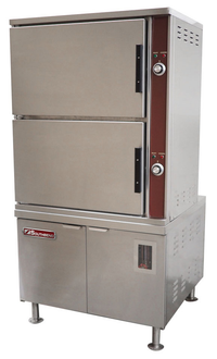 Southbend Steam DCX-24-SB Two-Compartment Direct Steam Convection Steamer, 24-Pan Capacity, 36-Inch Cabinet Base