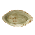 Thumbnail image #1 for Steelite Performance, Craft Green 11310320 Oval Earred Baking Dish, 27.5 oz, Ceramic, 12 x 6.5 x 2.5 in, Green 1 Dozen