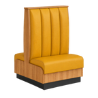 Thumbnail image #1 for ATSMFG ATS AT&S-ADD-KR48-6CH GR7 Karender Deuce Booth, single, 30" long x 48" high, 6-channel back, Upholstery and foam fitted over a computer-cut