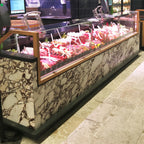 Thumbnail image #1 for Oscartek Rosa ROSA RM2600 Red Meat Refrigerated Showcase, 102-Inch, Extra-Clear Front and Top Glass, Heated Glass Sides
