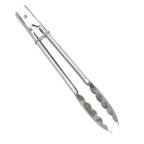 Thumbnail image #1 for Thunder Group SLTHUT010 Utility Tongs, 10-inch, Flat Spring Action, Locking Ring, Stainless Steel Case of 144