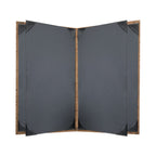 Thumbnail image #2 for Risch Vino VINO-6V 8.5X14 Padded Faux-Cork Booklet Menu Cover, 8-1/2 x 14 in, 6-View Case of 25