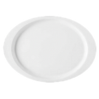 Thumbnail image #1 for G.E.T. GET OP-145-DW . . White Melamine Oval Platter, 14-3/4"L x 10-1/2"W 1 Dozen