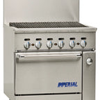 Thumbnail image #5 for Imperial (Middleby) Pro Series IR-36BR-126 36-Inch Gas Charbroiler Range with Standard Oven
