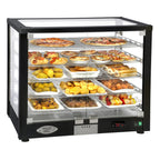 Thumbnail image #1 for Equipex LLC Roller Grill WD780B-3 3-Tier Hot Food Warming Display, Holds 3 Full-Size Sheet Pans, Ventilated Heating