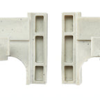 Thumbnail image #1 for Cambro Camshelving® Premium CPCCHD5480 Corner Connector Set for Commercial Shelving, Speckled Gray, Left-and-Right Sets