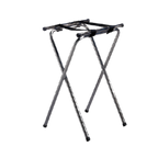 Thumbnail image #1 for TableCraft Products 24 Tray Stand, 18-1/4" x 16-1/2" Top, 31-3/4" H, Chrome-Plated Tubular, Double Bar