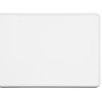 Thumbnail image #1 for Cal-Mil Hudson 22025-1813-15 Rectangular Low-Rim Melamine Plate, White, 18"W x 13"D x 1"H Case of 6