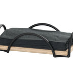 Thumbnail image #1 for Cal-Mil Logan 25221-93 Rectangular Wood Napkin Holder, Black, 4.25" x 8.25" x 2"H