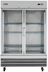 Thumbnail image #6 for KoolMore 54-Inch Two-Section Glass Door Reach-In Refrigerator, 47 Cu. Ft., Bottom-Mount Self-Contained, Stainless Steel