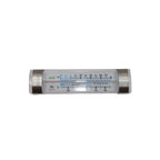 Thumbnail image #1 for CAC China Equil Thermo® FPMT-RF19 Fridge/Freezer Thermometer, Reinforced Glass, Stainless Steel Mounts, -20° to 80°F Case of 72