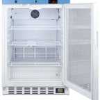 Thumbnail image #2 for Summit Commercial EQtemp ACR52GNSF456 Healthcare Medical Refrigerator, 3.88 cu. ft., Hinged Glass Door, 2–8°C, Freestanding or Built-In