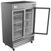 Thumbnail image #9 for KoolMore 54-Inch Two-Section Glass Door Reach-In Refrigerator, 47 Cu. Ft., Bottom-Mount Self-Contained, Stainless Steel