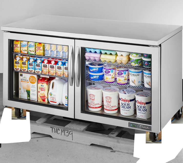 Product image #5 for 60-Inch 2-Section Undercounter Refrigerator with Framed Low-E Glass Doors