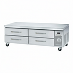 Thumbnail image #1 for Blue Air FSE LLC BACB74M-HC Refrigerated Chef Base Equipment Stand, 74-1/8"W, Side-Mounted Self-Contained, Stainless Steel, 4 Drawers