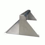 Thumbnail image #2 for NBR Equipment WS-18LSR Wall-Mounted Lavatory Shelf, 18"W x 5"D x 9"H, 16-Gauge 304 Stainless Steel, 4"H Backsplash