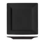 Thumbnail image #1 for International Tableware Elite Harvest EL-40-BL 12" Square Stoneware Plate, Wide Rim, Rolled Edge