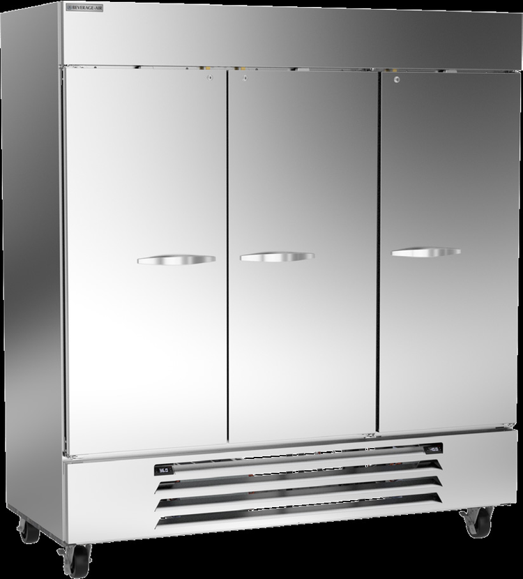 Product image #6 for Beverage-Air Horizon Series Three-Section Dual-Temperature Reach-In Refrigerator/Freezer