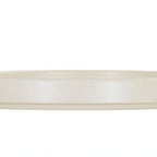 Thumbnail image #1 for Cal-Mil Hudson 22026-8-103 Round Low-Rim Melamine Plate, 8.25-inch Diameter, Ivory Case of 6
