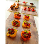 Thumbnail image #2 for G.E.T. Fo Bwa - EGS M10-DW Square Melamine Buffet Riser, 10 x 10 x 5/8 in, Faux Driftwood Finish Case of 3