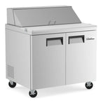 Thumbnail image #1 for USR Brands Coldline SP36 Two-Section Sandwich/Salad Prep Refrigerator, 36-5/16 in W, 9.0 cu. ft., 10 x 1/6 Pan Capacity