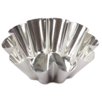 Thumbnail image #1 for JB Prince M118 100 Brioche Baking Mold, 4" Diameter x 1-1/2" Height, Tinned Steel